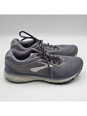 Brooks Ghost 12 Womens 9 Gray Running Shoes Athletic Sneakers 120305